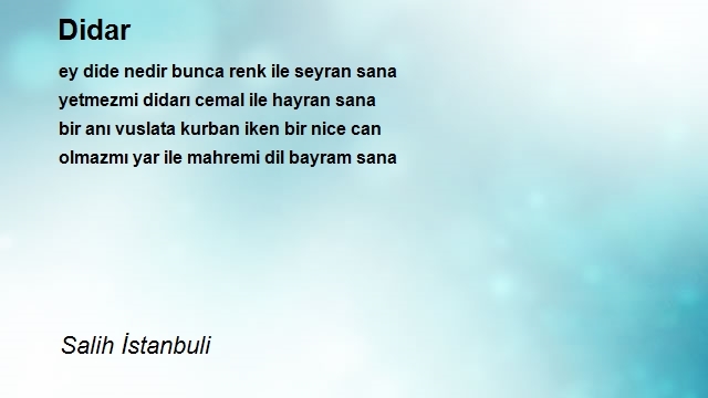 Salih İstanbuli