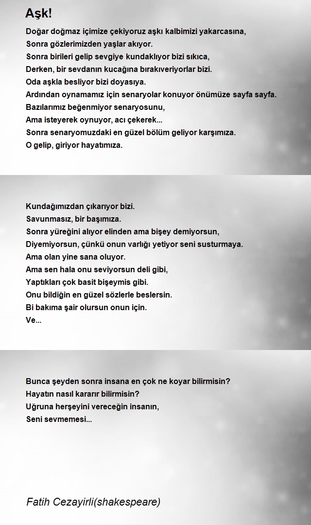 Fatih Cezayirli(shakespeare)