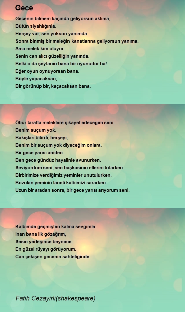 Fatih Cezayirli(shakespeare)