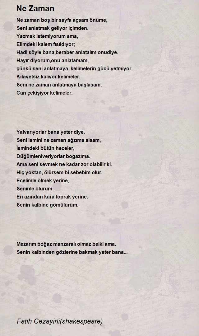 Fatih Cezayirli(shakespeare)