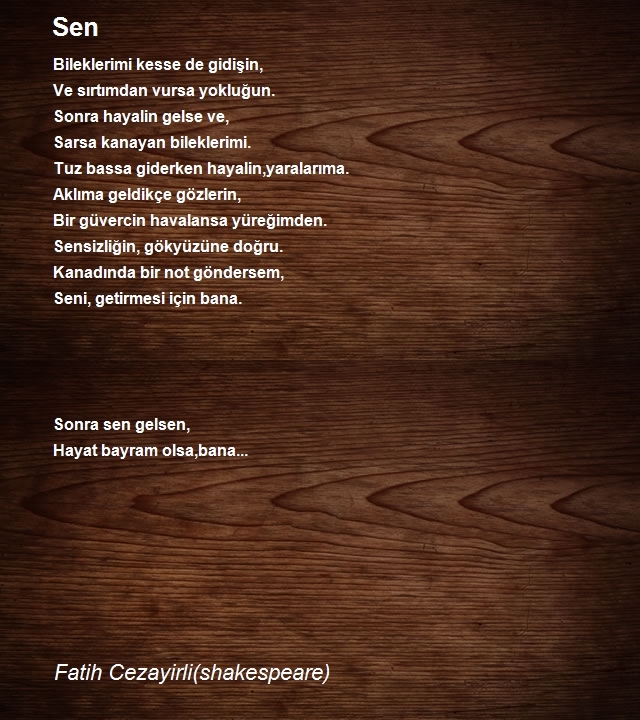 Fatih Cezayirli(shakespeare)