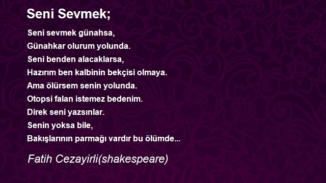 Fatih Cezayirli(shakespeare)