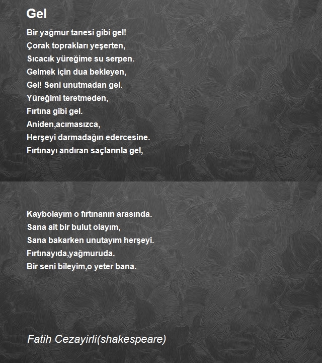 Fatih Cezayirli(shakespeare)