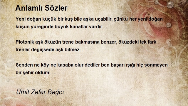 Ümit Zafer Bağcı