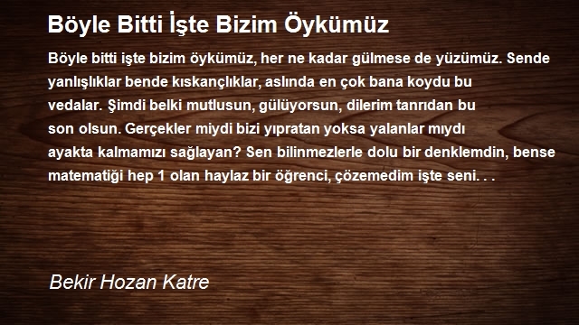 Bekir Hozan Katre