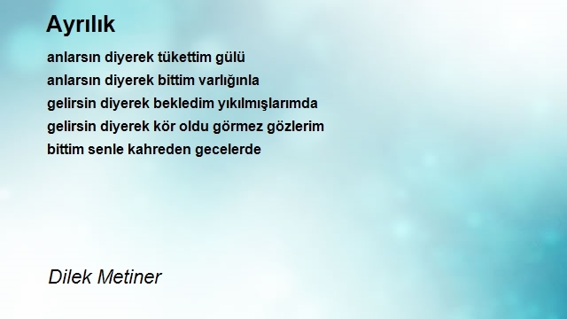 Dilek Metiner