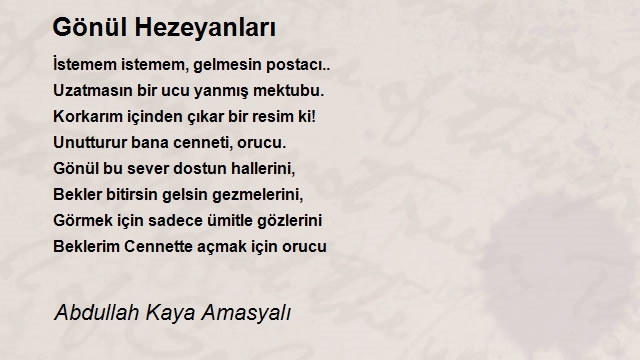 Abdullah Kaya Amasyalı