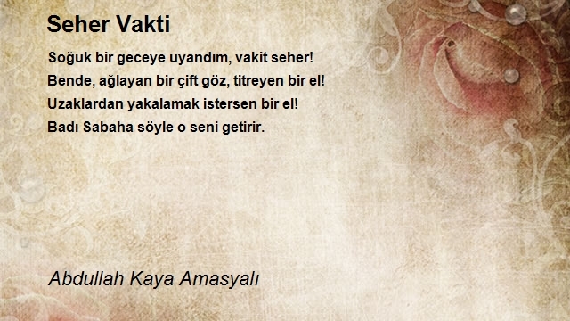 Abdullah Kaya Amasyalı