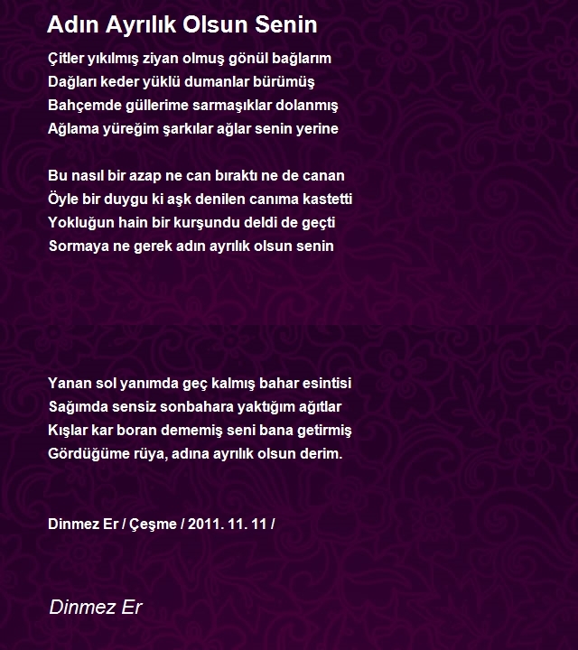 Dinmez Er