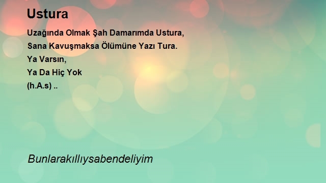 Bunlarakıllıysabendeliyim