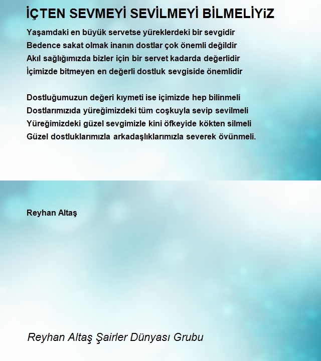 Reyhan Altaş Şairler Dünyası Grubu