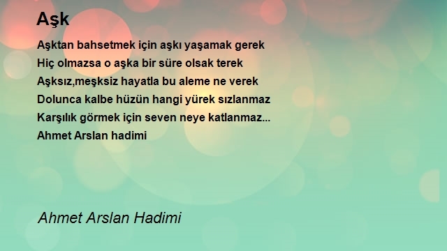 Ahmet Arslan Hadimi