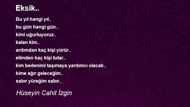 Hüseyin Cahit İzgin