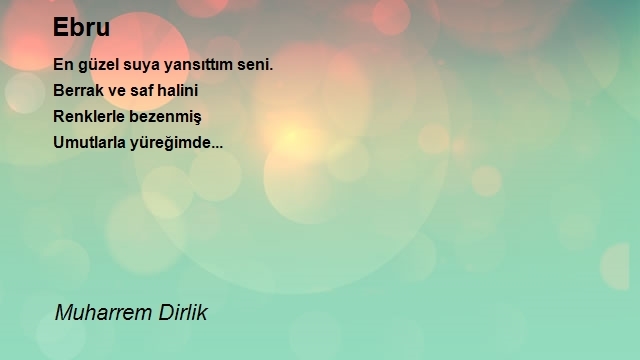 Muharrem Dirlik