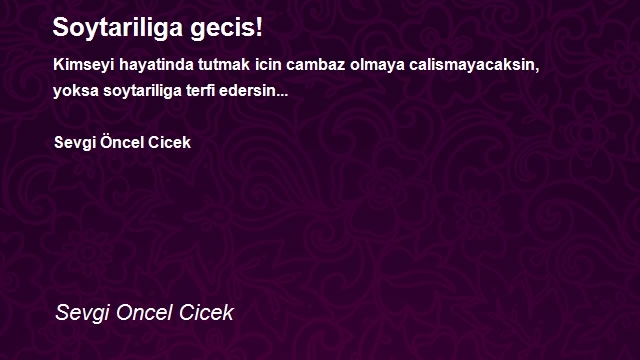 Sevgi Oncel Cicek