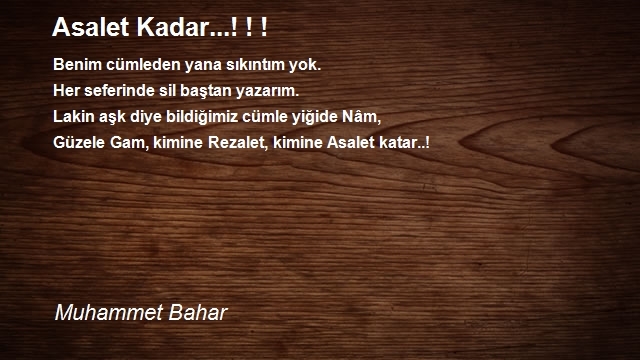 Muhammet Bahar