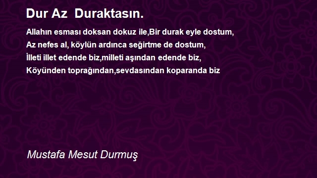 Mustafa Mesut Durmuş