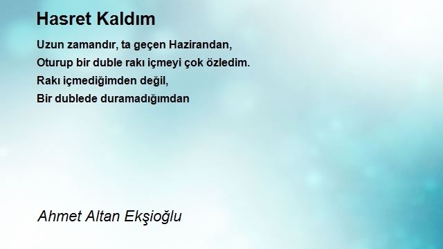 Ahmet Altan Ekşioğlu