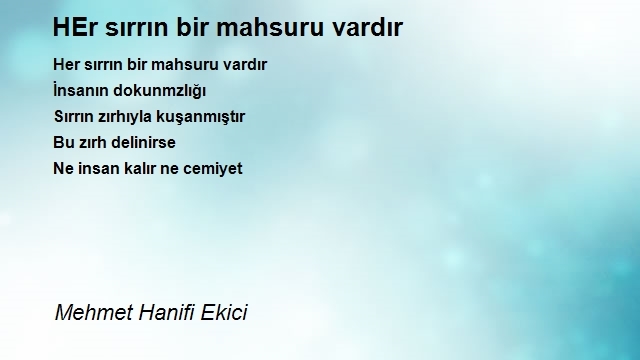 Mehmet Hanifi Ekici