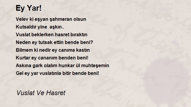 Vuslat Ve Hasret