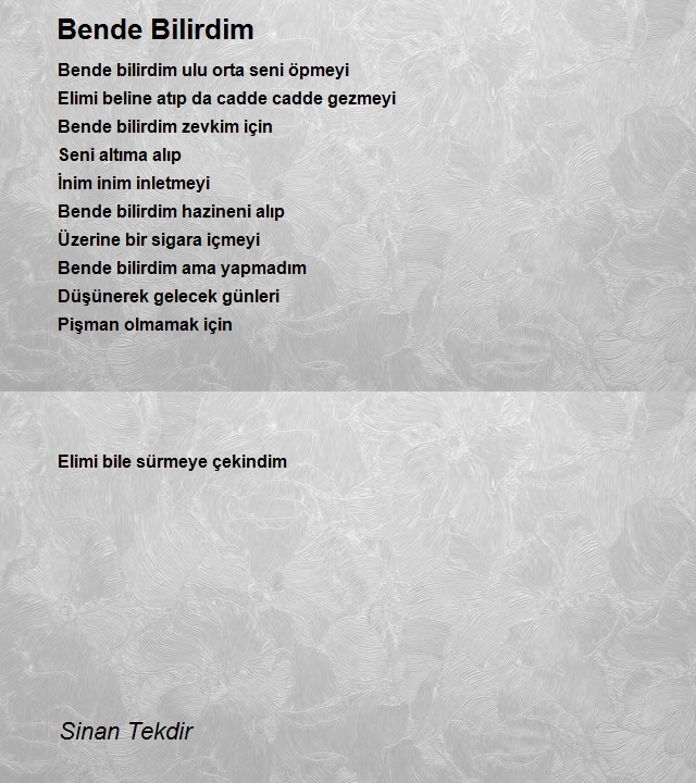 Sinan Tekdir