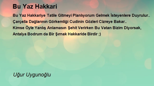 Uğur Uygunoğlu