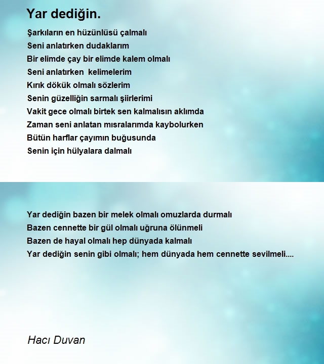 Hacı Duvan