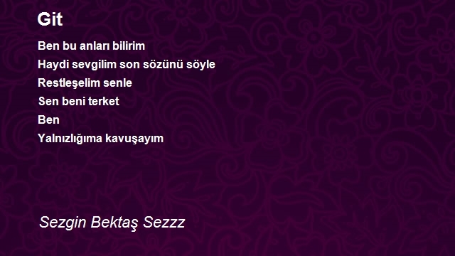 Sezgin Bektaş Sezzz