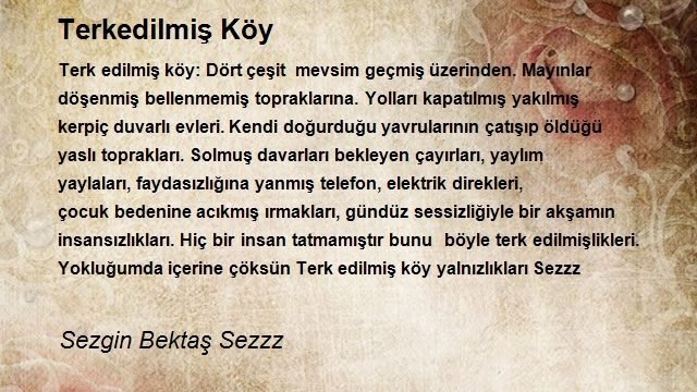 Sezgin Bektaş Sezzz