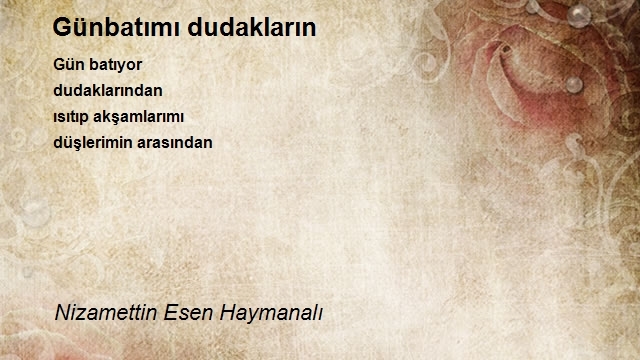 Nizamettin Esen Haymanalı