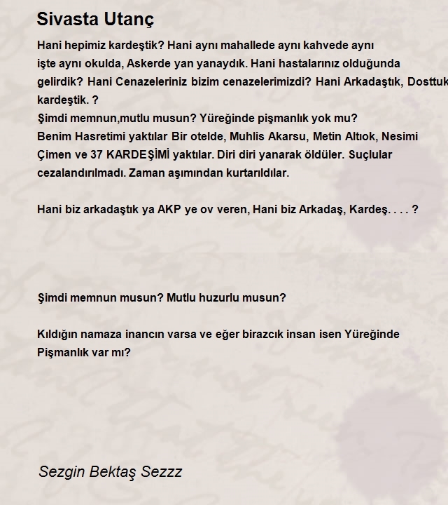 Sezgin Bektaş Sezzz