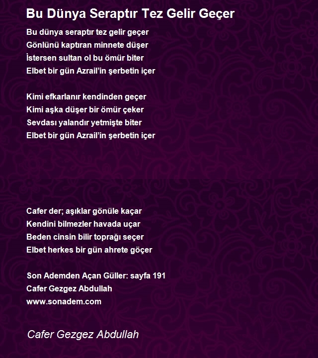 Cafer Gezgez Abdullah