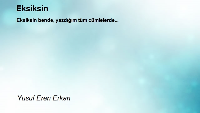 Yusuf Eren Erkan