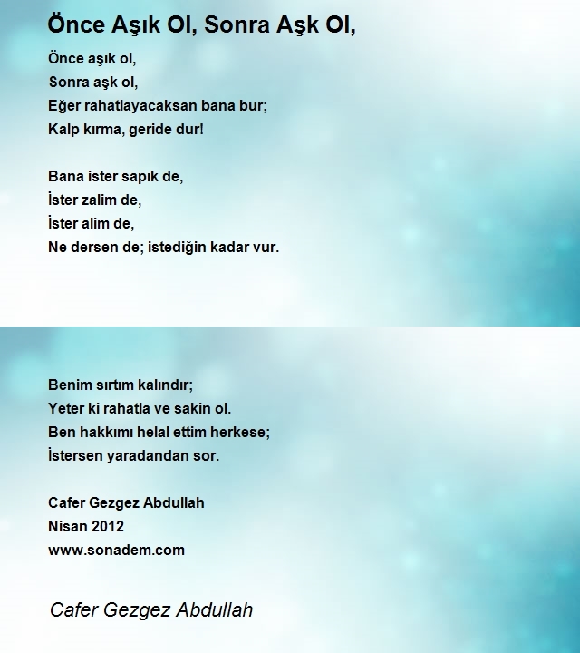 Cafer Gezgez Abdullah