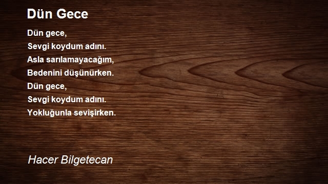 Hacer Bilgetecan