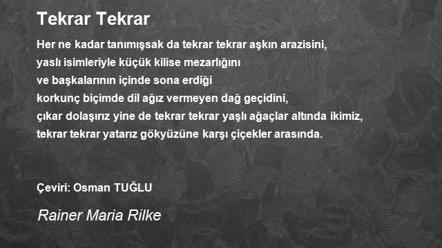 Rainer Maria Rilke