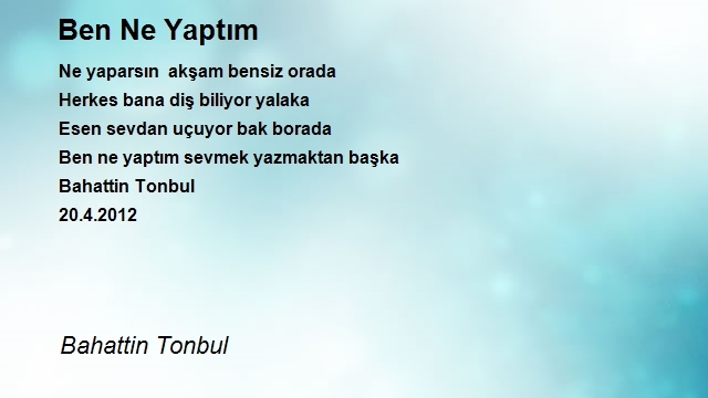 Bahattin Tonbul