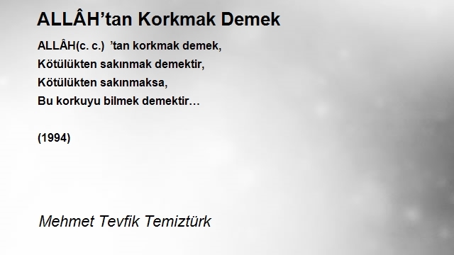 Mehmet Tevfik Temiztürk