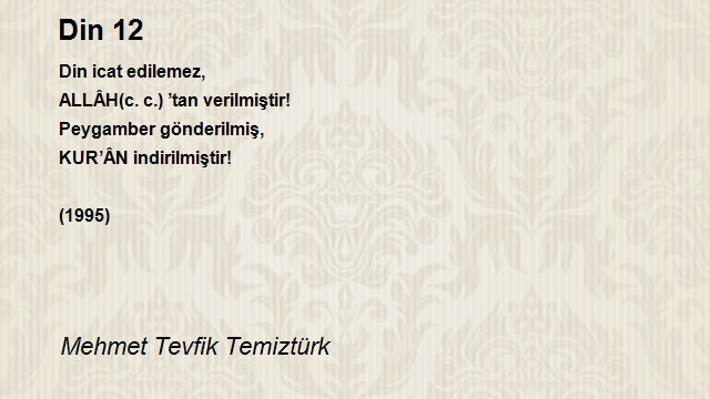 Mehmet Tevfik Temiztürk