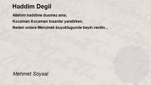 Mehmet Soysal