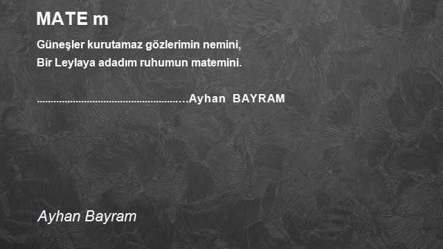 Ayhan Bayram