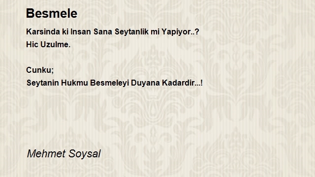 Mehmet Soysal