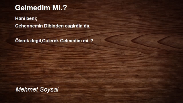 Mehmet Soysal