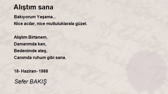 Sefer BAKIŞ 