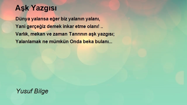 Yusuf Bilge