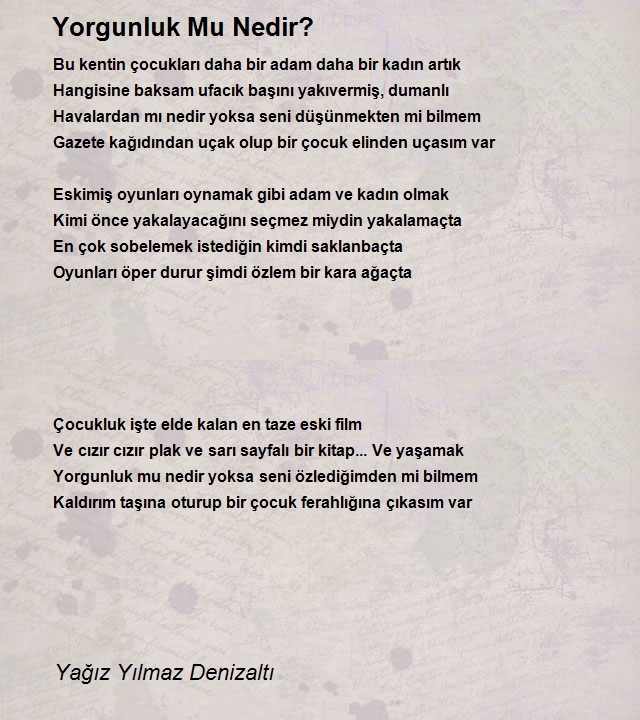 Yağız Yılmaz Denizaltı