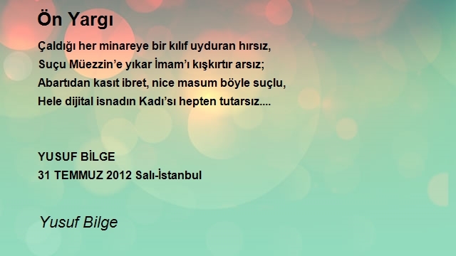 Yusuf Bilge