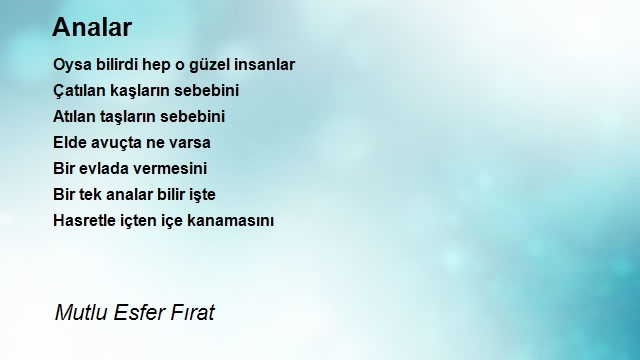 Mutlu Esfer Fırat