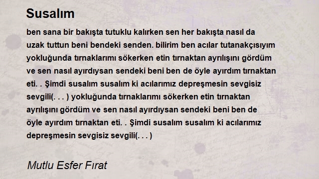 Mutlu Esfer Fırat