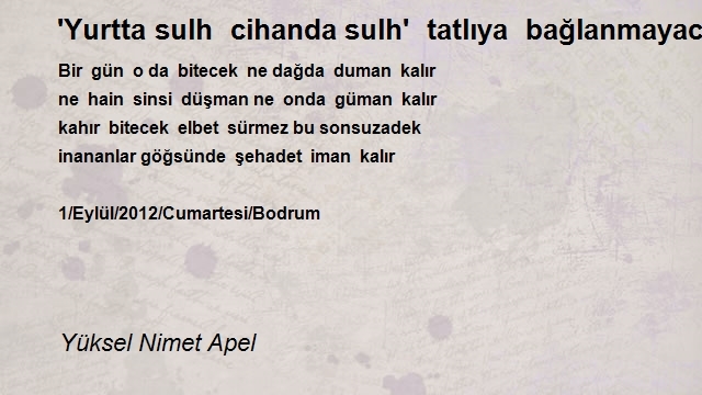 Yüksel Nimet Apel